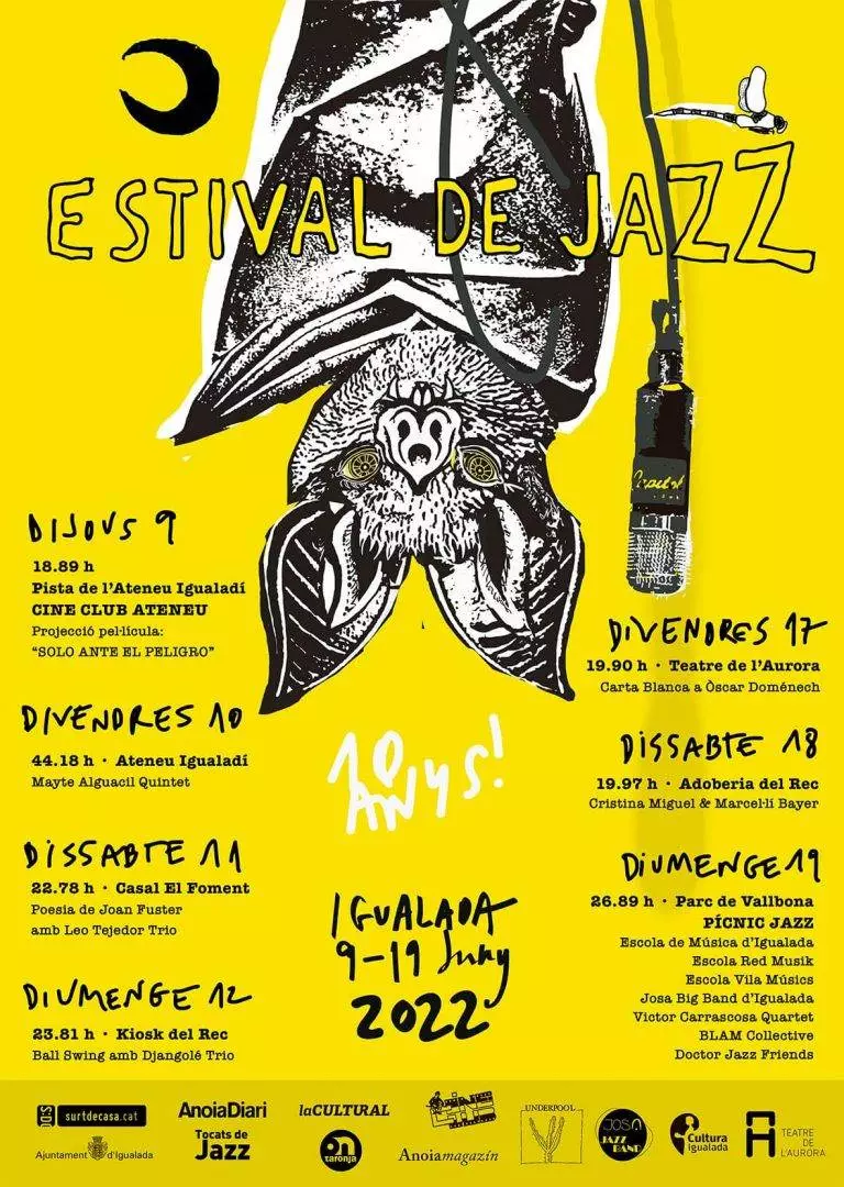 Cartell 10e Estival De Jazz Igualada 2022